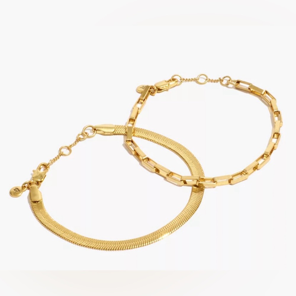 Madewell Two-Pack Chain Bracelet Set